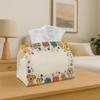 1pc Tissue Box Holder Features an Adorable Cartoon Frame with Dogs - a Versatile Napkin Dispenser Suitable for Home Parties And Car Decoration - a Sty