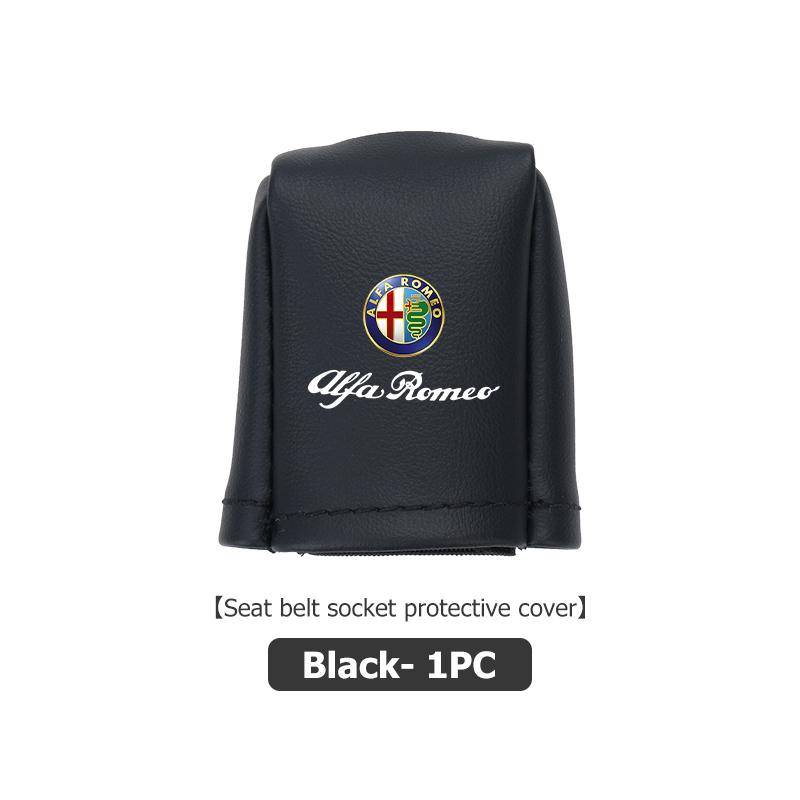 For Alfa Romeo Car Seat Belt Socket Cover Protection Case Anti-Scratch Seatbelt Clip Protector Cover GT Stelvio F1 Brera Volante