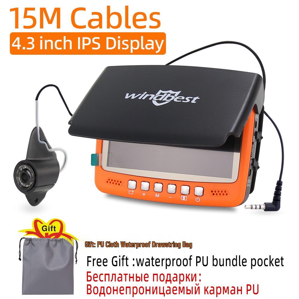 4.3-Inch Night Vision Fish Finder Underwater Camera with Anchor Detection