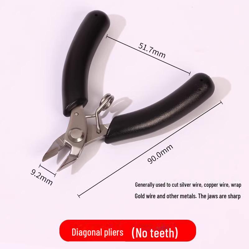 DIY Jewelry Needle-Nose Pliers: Handmade Accessory Tool for Bracelets, Necklaces, and Pearl Stringing.