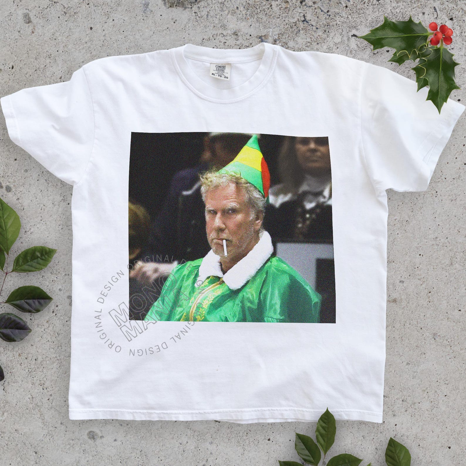 Will Ferrell Christmas Shirt Sweater, Will Ferell Xmas T-shirt, buddy elf tshirt XL