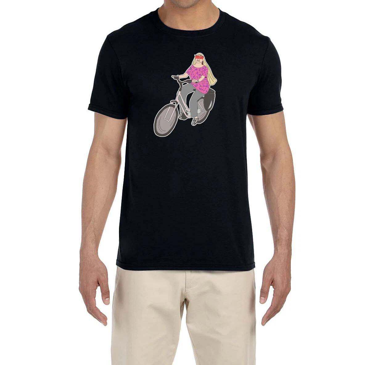 Tiger King Carole Baskin Bike Riding Murderer Eyes T-Shirt XS