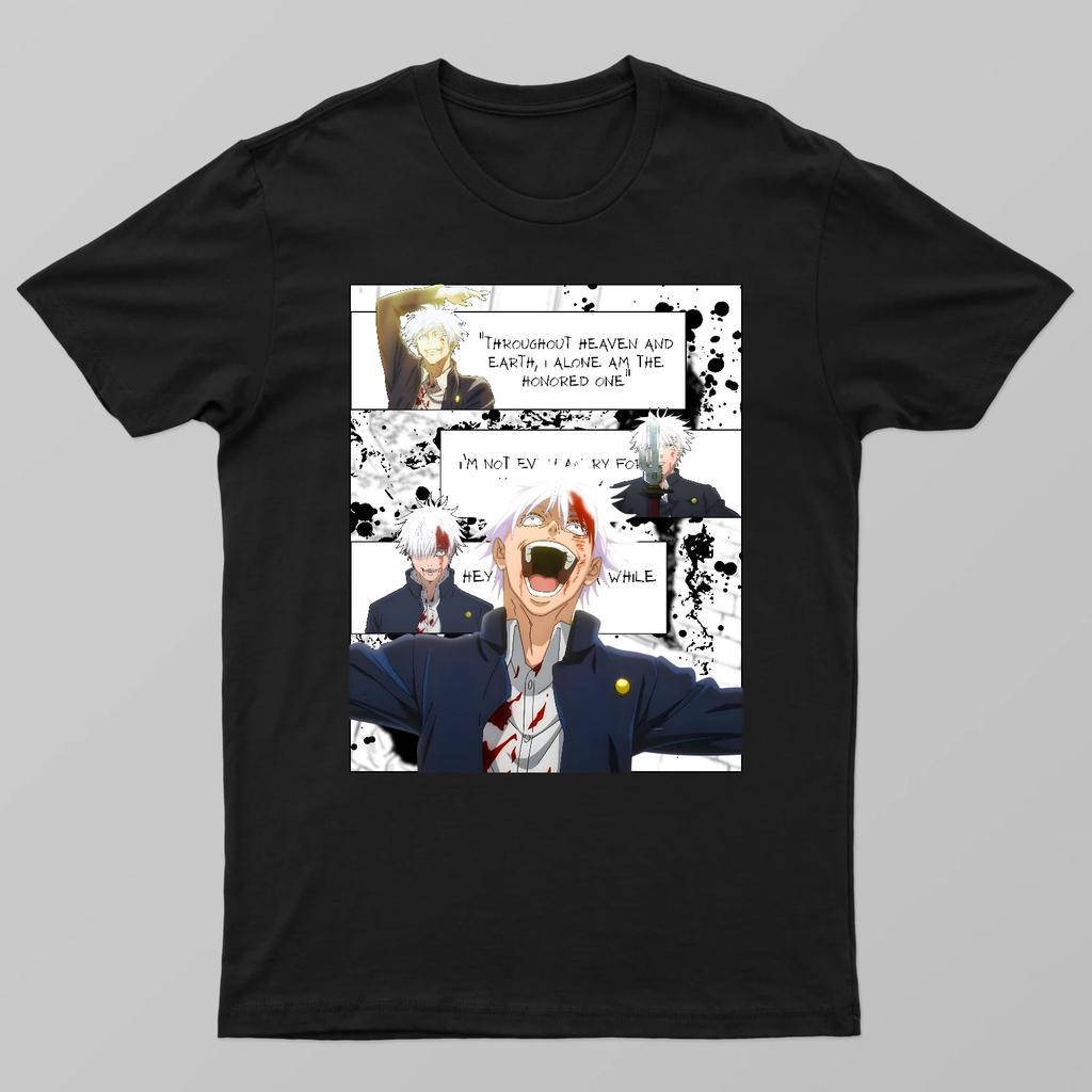 Anime Jujutsu Kaisen Satoru Gojo Suguru Geto Graphic T-Shirt Cotton Shirt Unisex Y2k Men's Clothing T Shirt