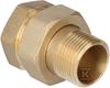 TWIST STRAIGHT SHORT COUPLING 1" BRASS