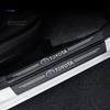 Carbon Fiber Car Door Sill Protector Threshold Stickers For Toyota Corolla Yaris Rav4 Camry Avensis Auris C-hr Prius Vios AYGO