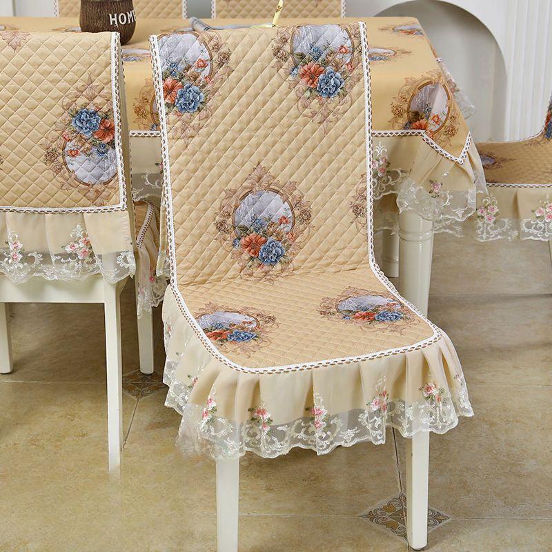 

Подушка для стула, утолщенный чехол для стула для столовой, противоскользящий, интегрированный чехол для сиденья стула, интегрированный коврик для стульев для столовой 1 chair cover [without tablecloth]