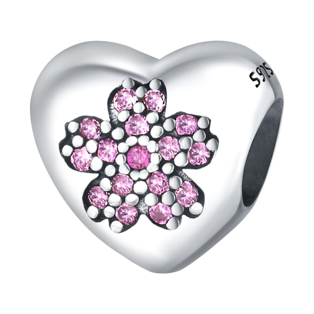 Copper Purple Iris Flower Pendants Bracelet Charms Fit Women Jewelry Party Beads Diy Exquisite Gifts Accessory