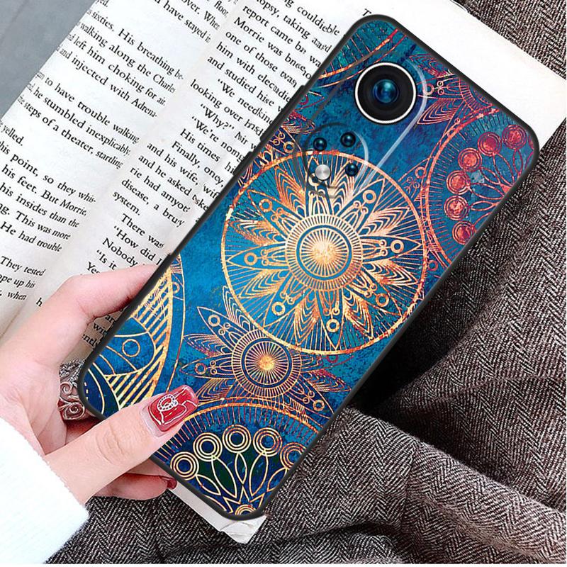 Trippy Tie Dye Floral Mandala Case For Honor Magic 8 6 7 Lite Honor 400 200 Pro 50 70 90 X8c X8b X9a X9c X9b X9d Win Cover