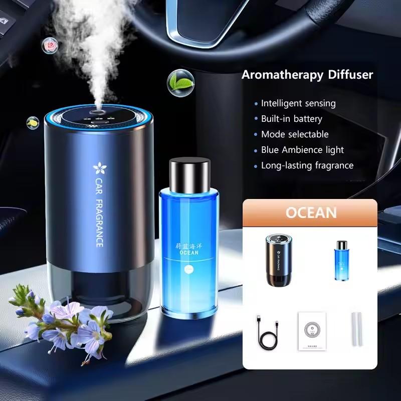 Автомобильный ароматизатор со светодиодной подсветкой Starry Ambient Light 50 мл, одеколон, парфюм, освежитель воздуха для автомобиля, ароматизаторы для автомобилей