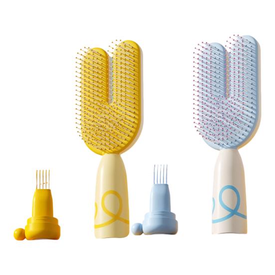 U-shaped Air Cushion Brush Magnetic Multi-functional Anti-static Scalp Massage Comb Women Portable