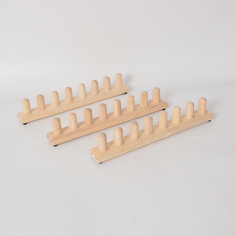 Wooden Knitting Loom & Yarn Rack for Scarves & Blankets