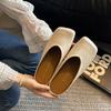 Fashion Square Toe Flats Mules Shoes Women Slippers Summer Slingback Sandals 2024 New Fashion Casual Flip Flops Zapatillas Female Slides