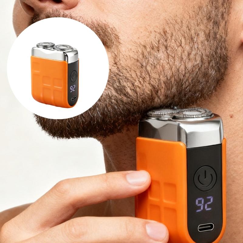 Multifunctional Electric Shaver Blade Double Head Digital Display Rechargeable Shaver Household Car Shaver Men Gift