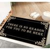 Letter Pattern Vintage Ornamental Door Mat Soft Non-Slip Entrance Rug Elegant Home Decor Floor Carpet for Entryway Hallway