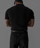 Baulopeulodeogteu Rib Collar Short Sleeve Knit [Black]