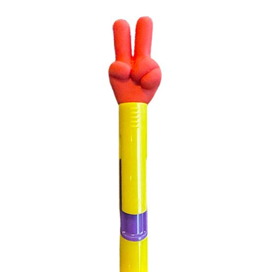 Gesture Topper Press Ballpoint Pen Rock Paper Scissors Top Quick-Drying