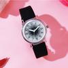 New silicone tape student watch girl junior high school student exam special watch luminous waterproof quartz watch
