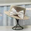 Upgraded Version of Fine Grass French Celebrity Flat Top Top Hat Women's Summer Travel Sunscreen Sunshade Straw Hat Foreign Style High-end Basin Hat