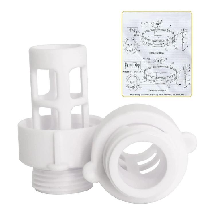 Round Swimming Pool Drain Connector Hose Drain Plug Plastic Hose Drain Plug Replacement Round Swimming Pool Garden Hose