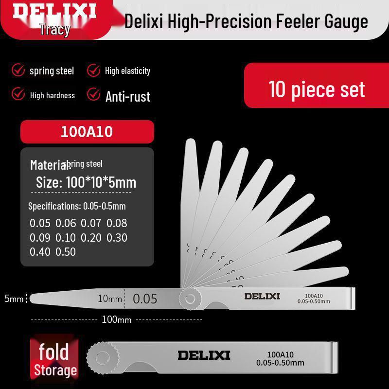 

Высокоточный набор щупов из нержавеющей стали - Щуп для измерения толщины клапана и свечи, Бесплатная доставка