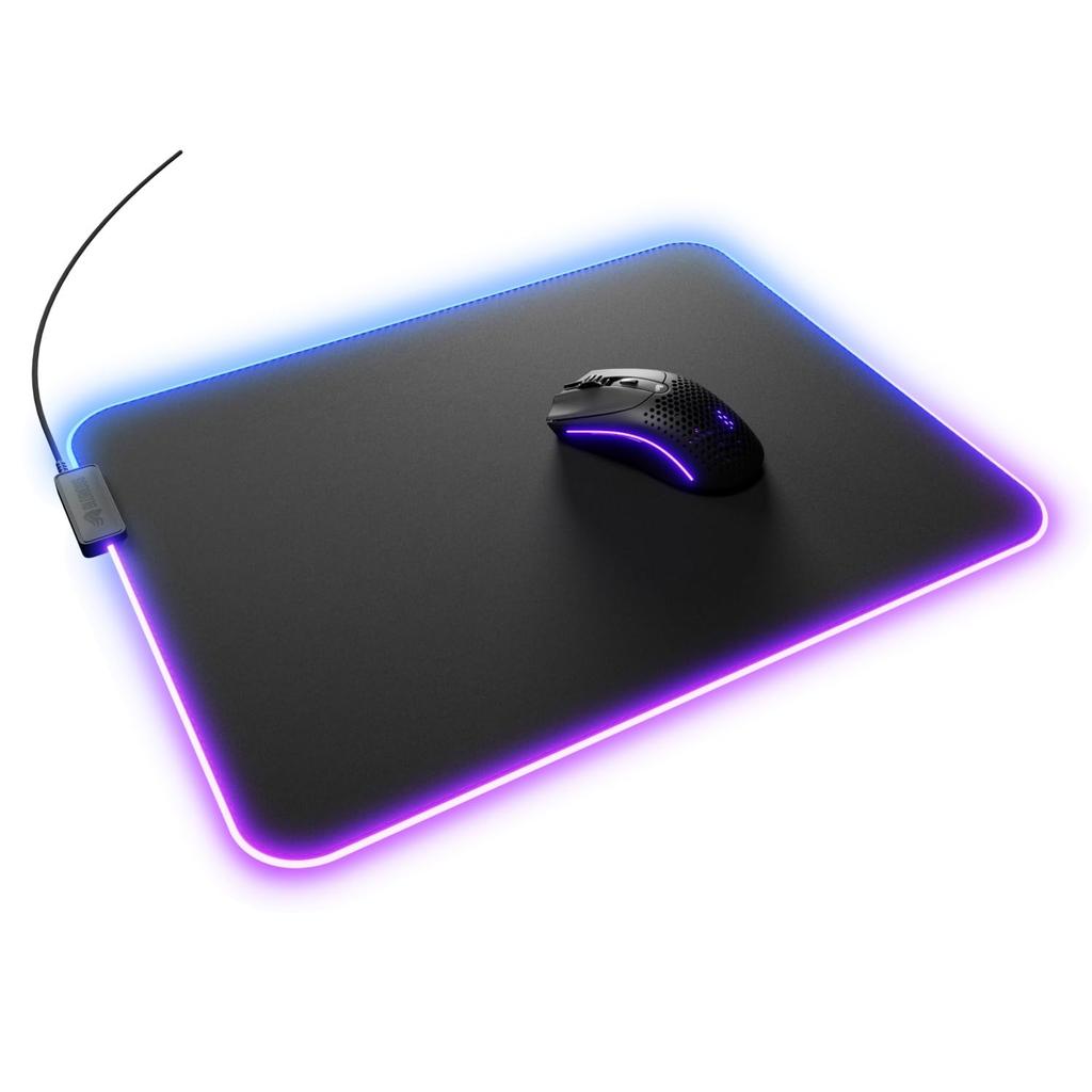 Glorious Mouse Pad 2 GLED XL Black RGB Lighting Cloth Gaming Mouse Pad (460 X 355mm) GLO-MP2-GLED-XL-B MS0772