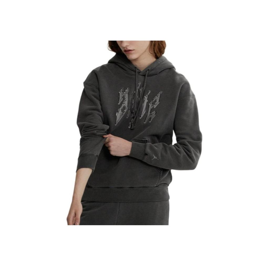 Jordan X Billie Eilish SS23 Μπλούζα Φούτερ με Λογότυπο Γυναικεία Τοπ Μαύρο DV7358-010