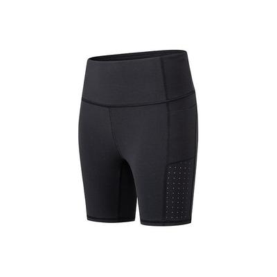 Solid Logo Casual Comfortable High Waist Sports Shorts Women Shorts Black SC1249147A-BK01