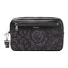 Barocco Pattern Printed Zipper Clutch Men Clutch Black 1012855-1A09321-2BM0E