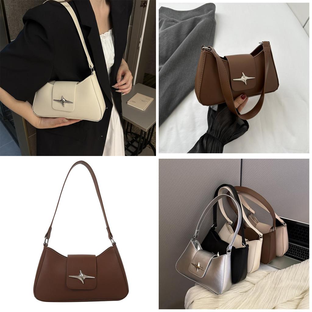 Chic Fashionable Large Capacity Shoulder Bag Women 2023 Autumn New Trend Retro Commuter Underarm Bag Female