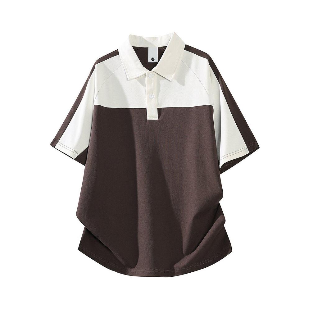 2026 Trendy Men's Japanese Style Color Block Polo T-Shirt