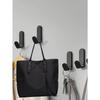 5pcs Adhesive Hooks, Coat Hooks, Adhesive Hangers, Wall Hooks, No Drilling Hooks for Hanging Bags, Towels, Loofahs, Keys, Hats, Kitchen, Bathroom