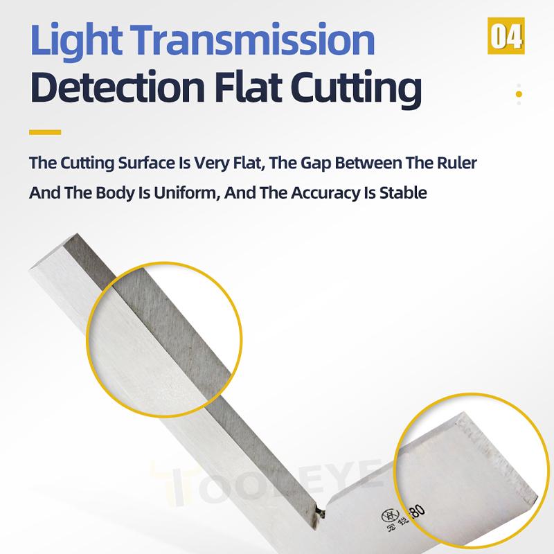 90 Degree Knife Edge Square Ruler For Woodworker Metal Carpentry And Joinery Tools Set Squares Measurment Try Square Angle Ruler