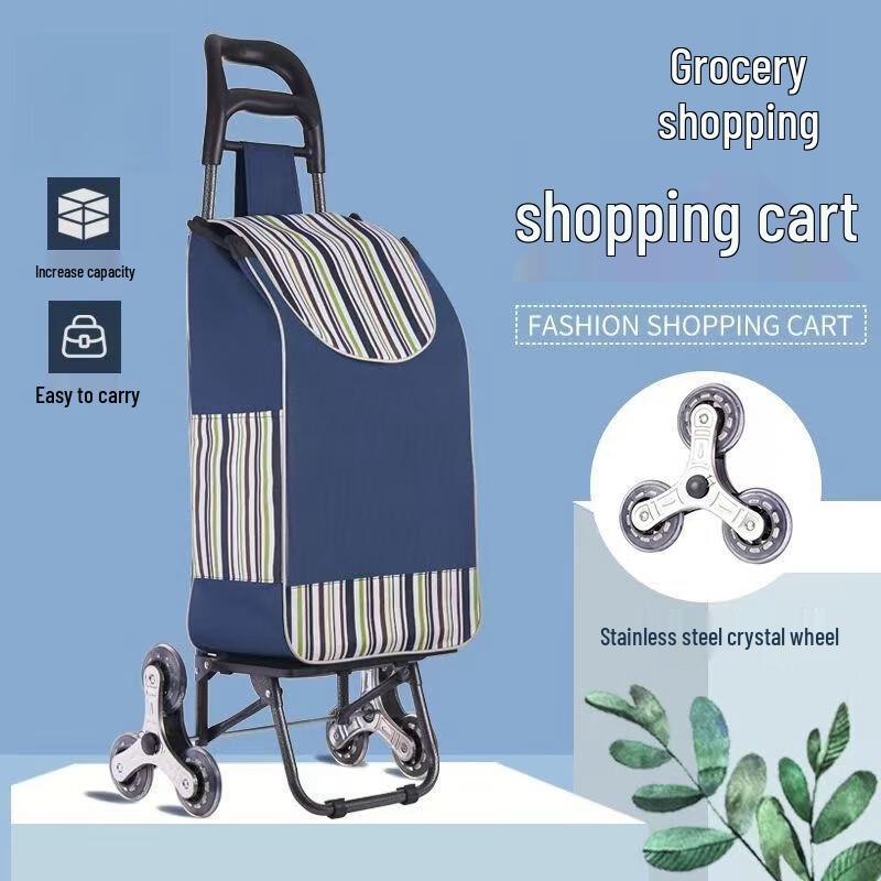Portable Stainless Steel Shopping Cart
