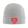 New I Love Hot Dads Knitted Hat Beanie Autumn Winter Hat Warm Casual Caps For Unisex Women