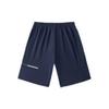 Anta Training Series Solid Color Casual Print Straight Five-Point Shorts Men Bottoms Midnight-Blue 152237320-1