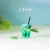 Miniature Toy Cocktail Drinks Doll Toys Dollhouse Accessories Miniature Model Toy Pretend Play for Doll House Decor Doll