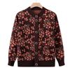 Middle-aged Elderly Spring and Autumn Knitted Sweater Jacket Female Mother Sweater Cardigan Grandmother Sweater Elderly Woman Clothes