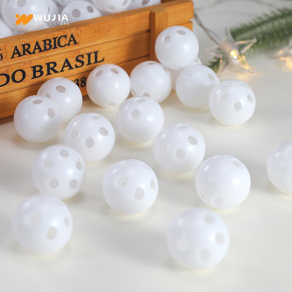 30Pcs 24mm Plastic Rattle Squeaker Bell Balls Noisemaker Repair Fix DIY Crafts Insert Pet Baby Random Color1pcs Plush Dol