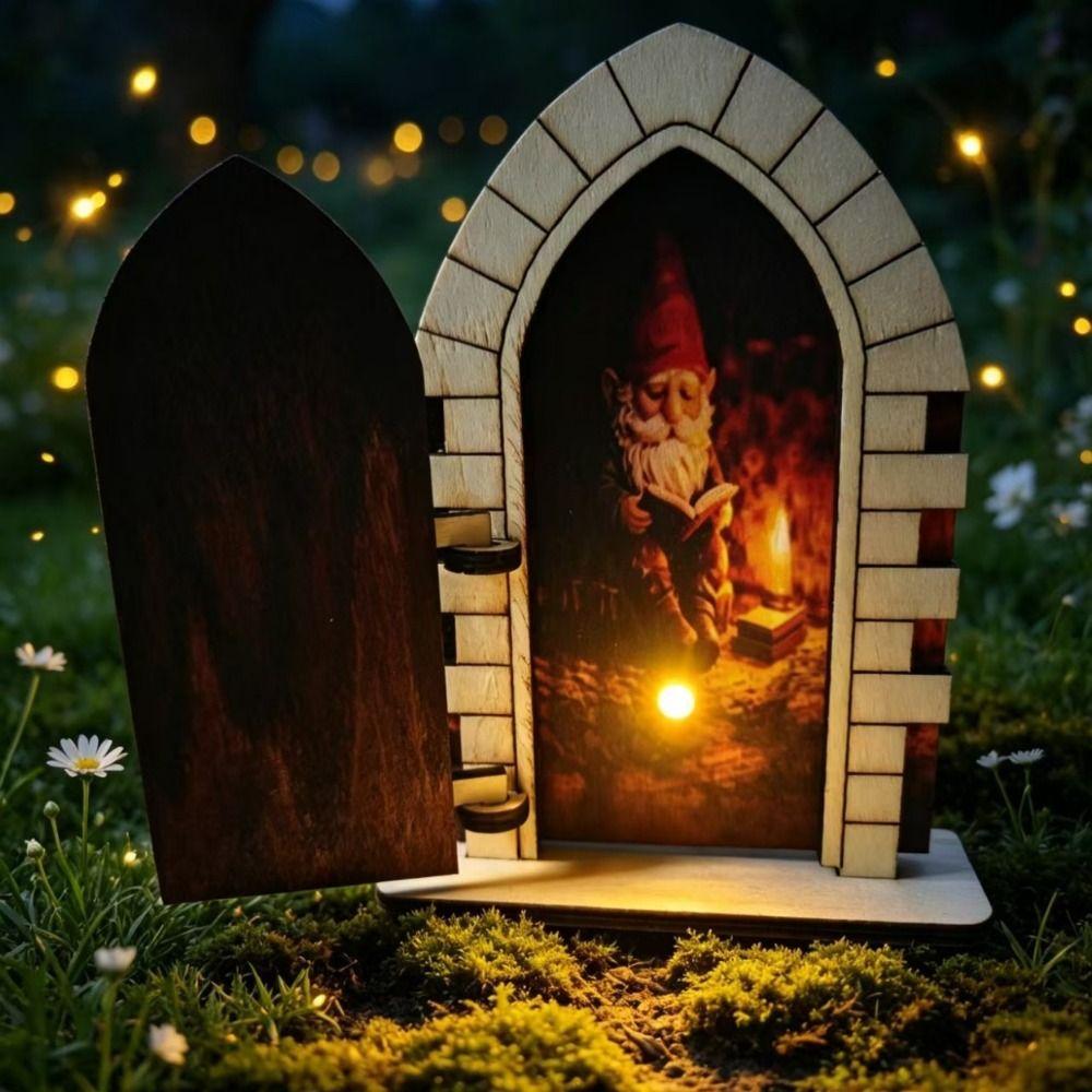Wooden Mini Door Decor Creative Christmas Door Decor Homeowners Fairy Door Wall Decor