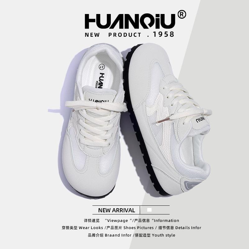 Global ugly cute board shoes women's ZHQ3756 new summer breathable design little white shoes soft baseplate shoes women