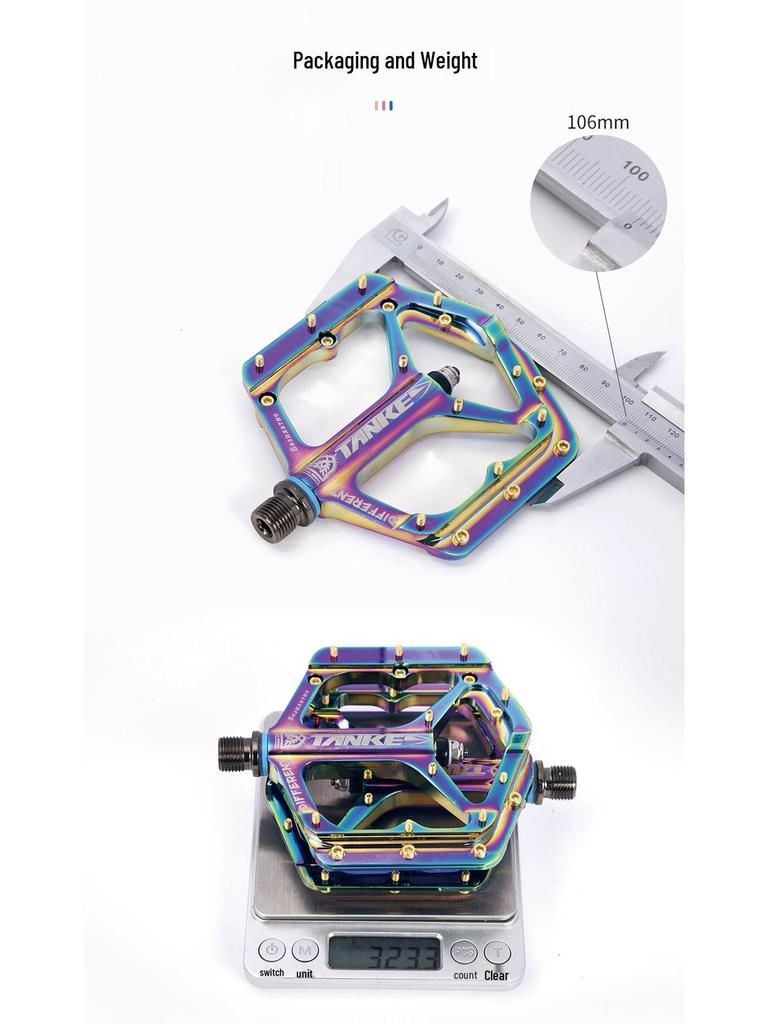 CNC-Aluminium-Mountainbike-Pedale – Bunte, Langlebige Offroad-Zubehörteile