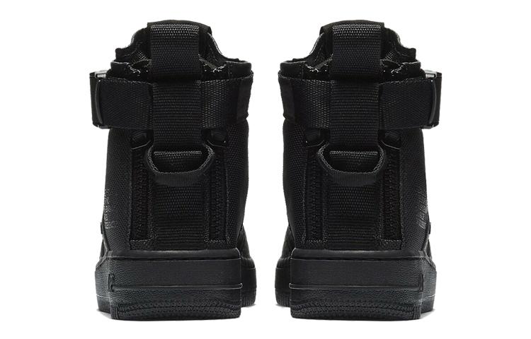 Nike Sf Air Force 1 Mid 'Triple Black' Gs AJ0424-003