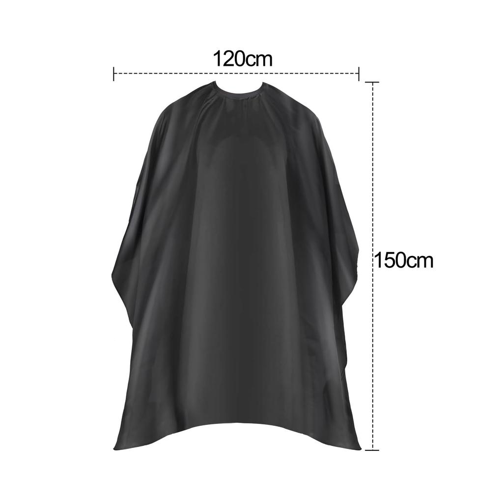 Cluoling Haircutting Hair Hair Coloring Cape for Adults and Foldable and Family Hair Hair Beauty Hair Salon Work Professional Haircut Black Cape,