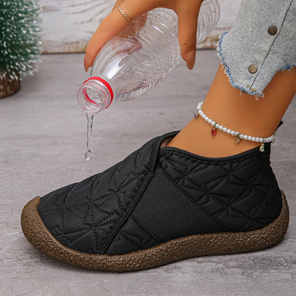 Women's high-top cotton shoes, soft-soled, anti-slip, fleece, thickened, lightweight, one-foot casual and warm cotton boots