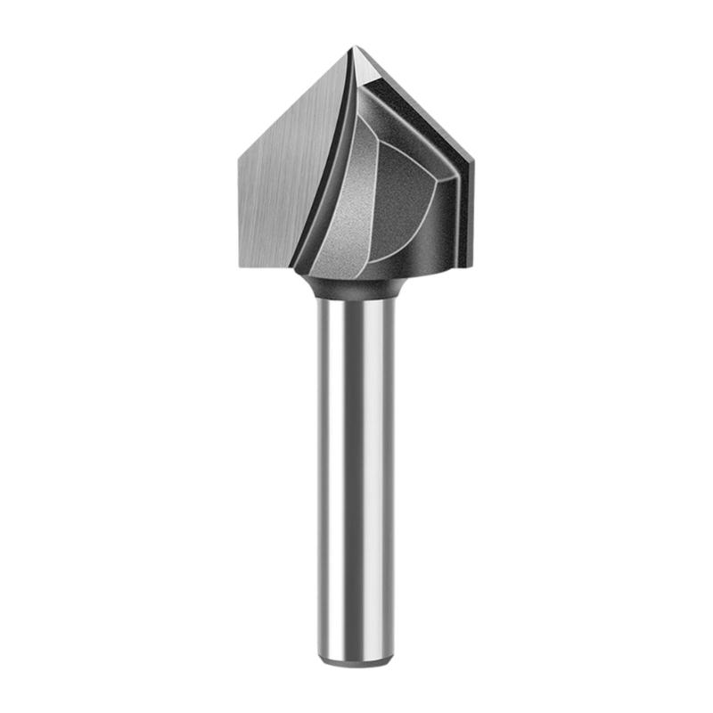 90 Degree V Trench Routers Bit Tungstens Carbides Woodworking Tool For Precise Edging And Grooving