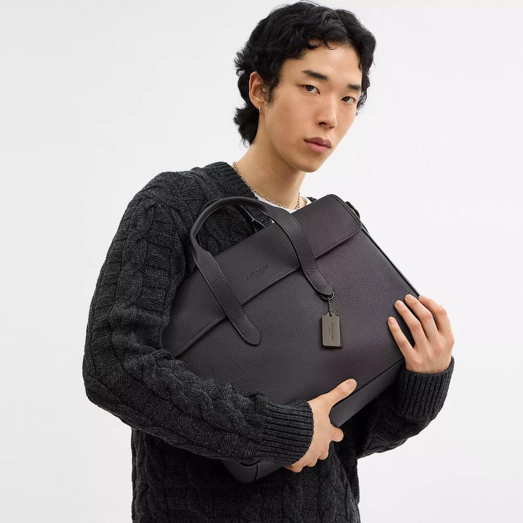 Coach Sullivan Portfolio Brief Gunmetal Black