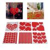 6Pcs Valentine\\\'s Day Love Heat Stickers Self Adhesive  Valentine\\\'s Day Wall Stickers for An