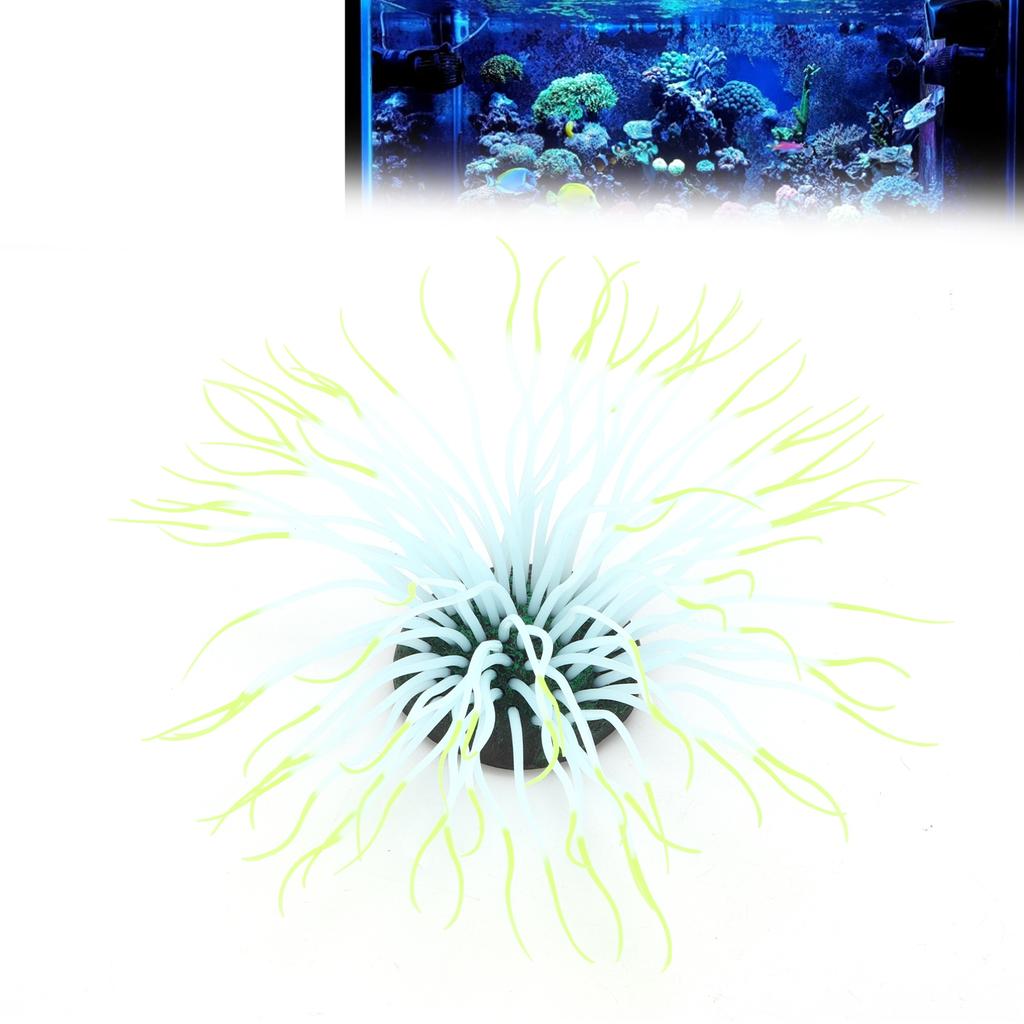 Aquarium Anemone   Luminous Silicone Sea Anemone for Fish   Decoration