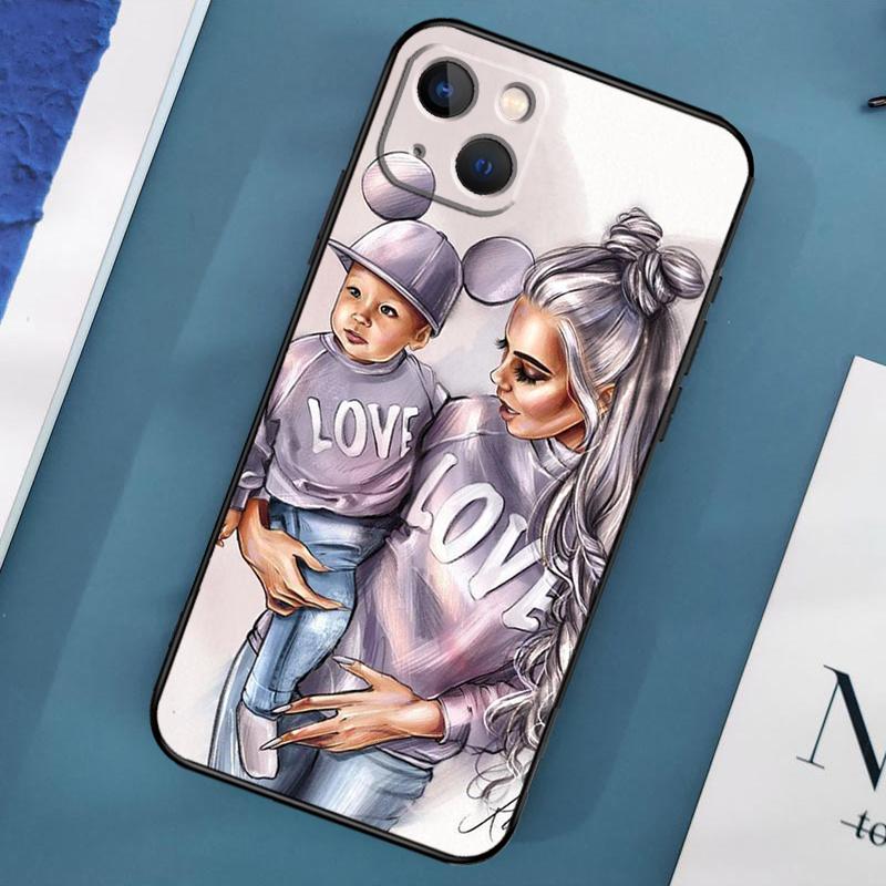 Fashion Super Mom Case For iPhone 15 14 13 12 11 Pro Max XS X XR SE 2020 2022 7 8 Plus 12 13 Mini Cover Shell