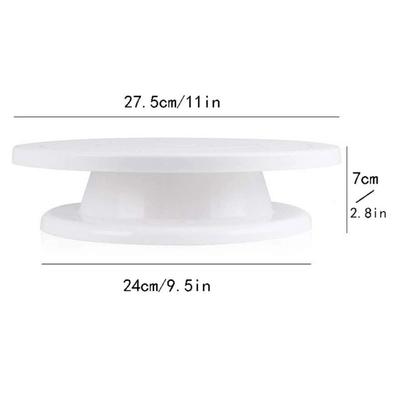 New Round Shape Cake Turntable Stand Stable Base Durable Rotating Cake Table Anti-skid Baking Tools Home Baking